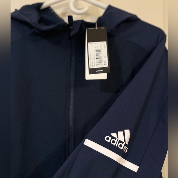 NWT Navy Adidas Full Zip Jacket 3XL (Big & Tall) - Picture 3 of 5